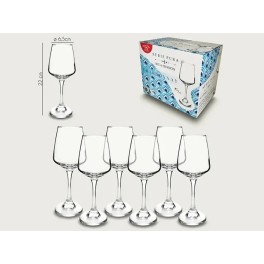 ARCA CALICI 6PZ VETRO 41CL TRASPARENTI