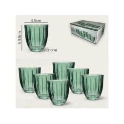 Arca Bicchieri Silis Conf. 6pz Verde Ml.310