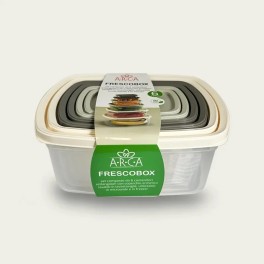 ARCA CONTENITORI RETTANGOLARI 6 PZ LINEA FRESCO